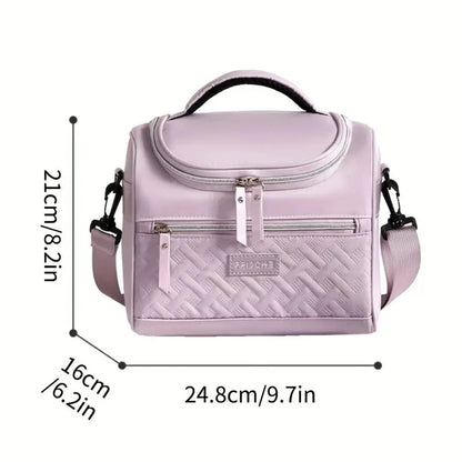 Insulated Lunch Bag With Padded Shoulder Strap For Work - Smarsty