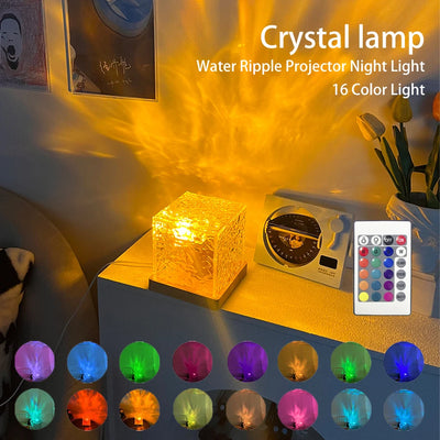 Dynamic Rotating Water Ripple Projector Night Light - Smarsty