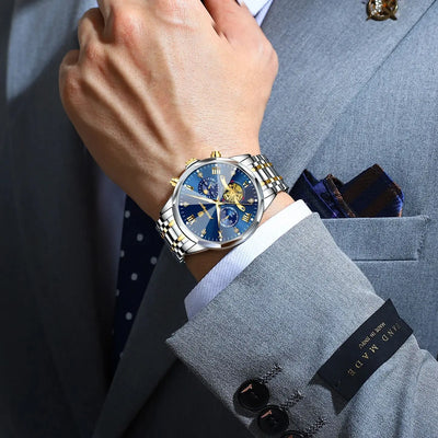 Luxury Waterproof Men's Chronograph Watch with Luminous Features - Smarsty