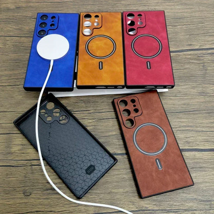 Luxury Leather Case For Samsung Galaxy MagSafe Wireless - Smarsty