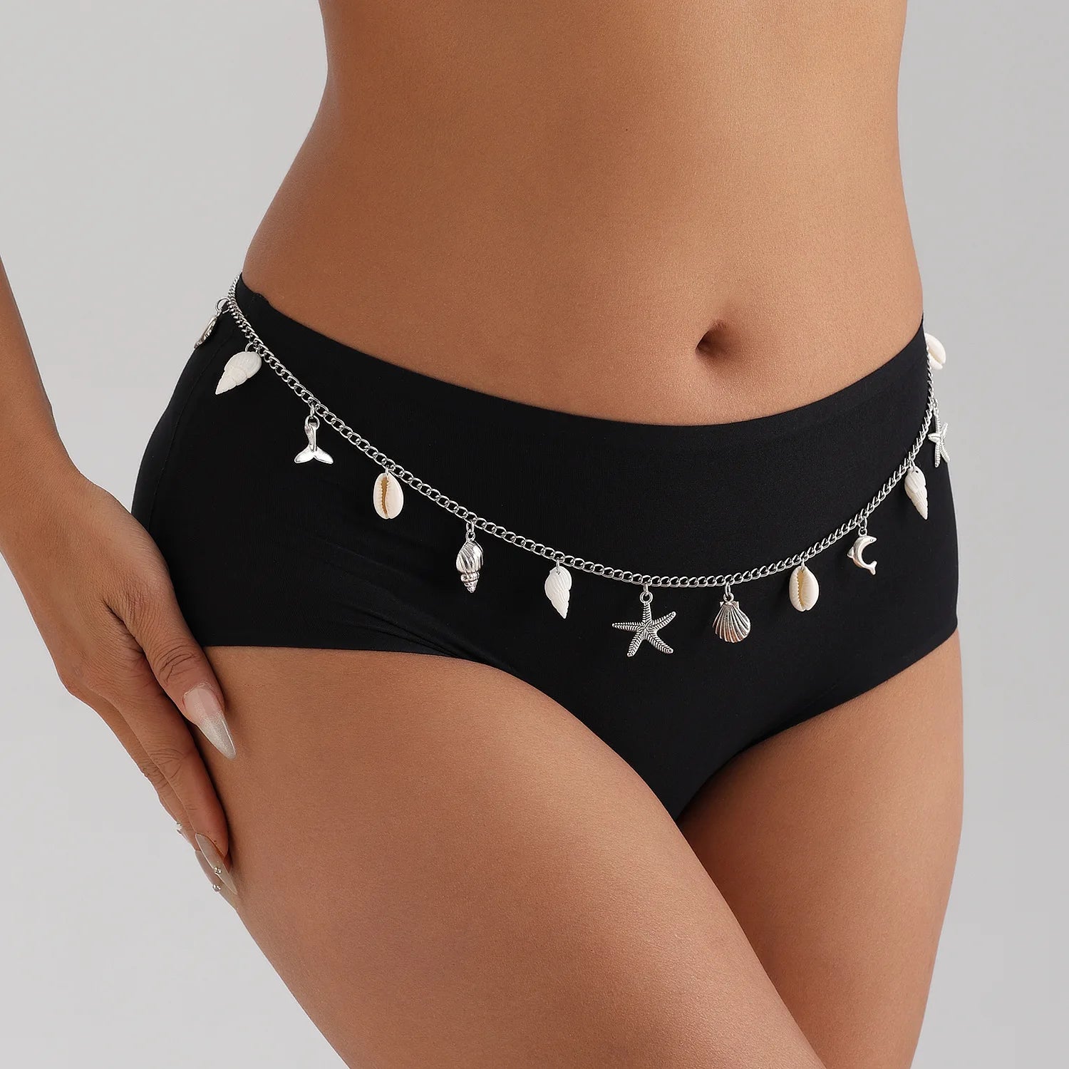 Bohemian Summer Beach Shell Waist Chain Jewelry - Smarsty