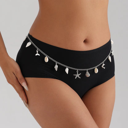 Bohemian Summer Beach Shell Waist Chain Jewelry - Smarsty