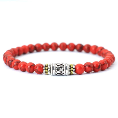 Minimalist 6mm Natural Stone Bracelet for Yoga Meditation - Smarsty