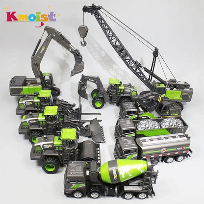 1/50 Model Car Bulldozer Truck Excavator Crane Forklift Construction Engineering Vehicle Toys for Boys Children Educational Toys by Smarsty