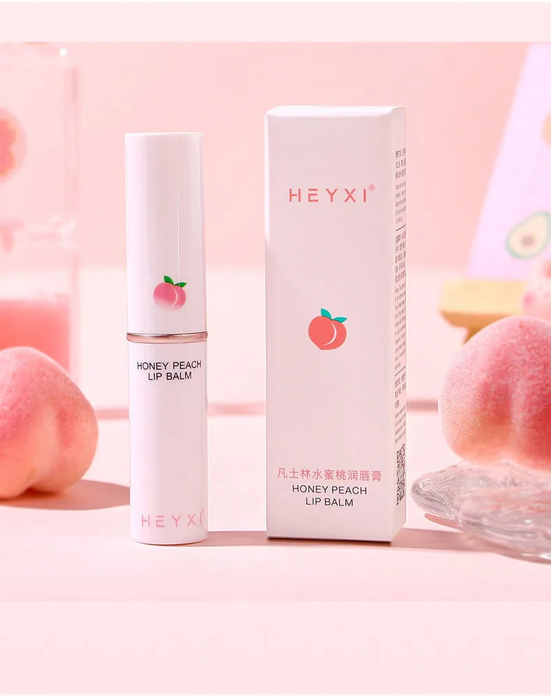 Heyxi Peach Lip Balm Long Lasting Moisturizing Formula - Smarsty