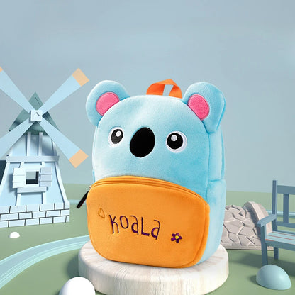 Plush Kindergarten Backpack Anti Lost Cute Design Kids - Smarsty