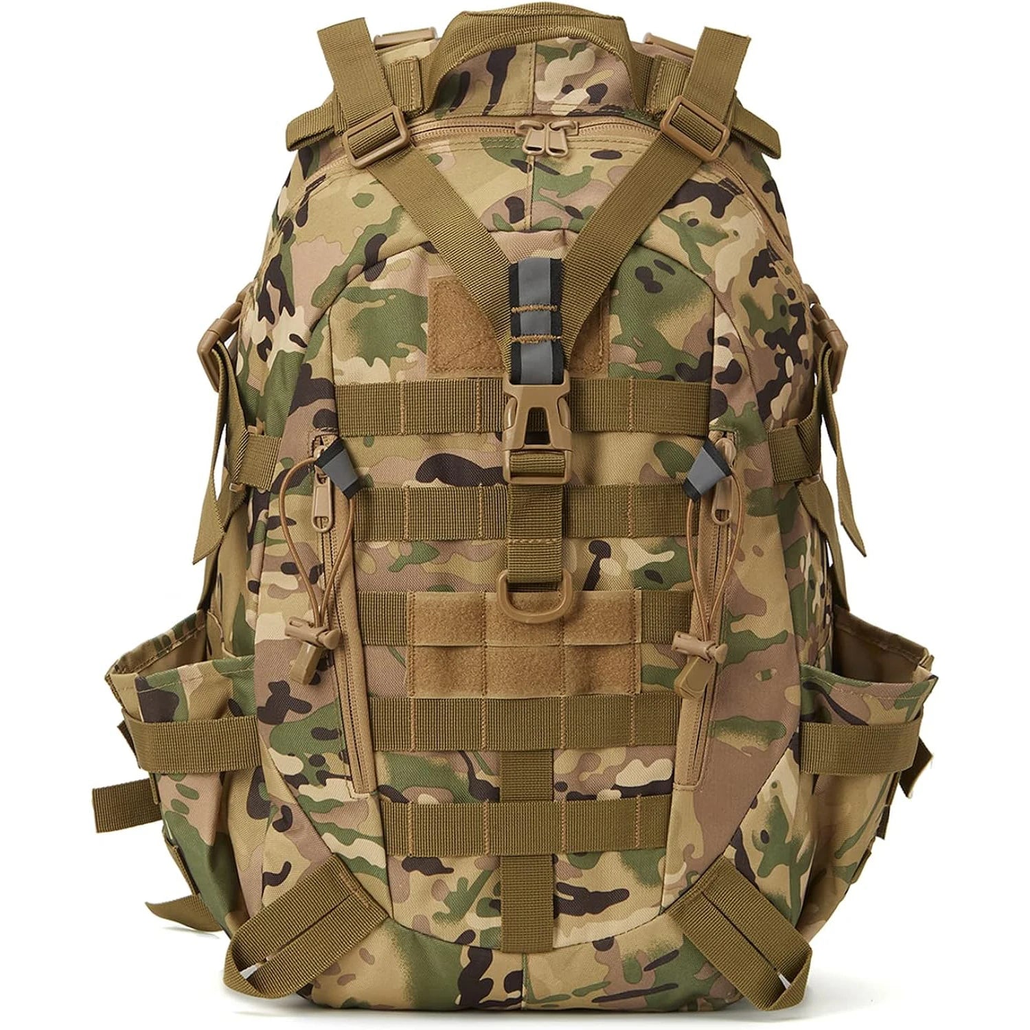 40L Tactical Backpack for Men Camping Hiking Backpacks Reflective Outdoor Travel Bags Survival Molle Climbing Rucksack Bag - Smarsty