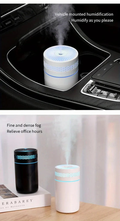 Portable USB Car Air Humidifier with LED Light - Smarsty