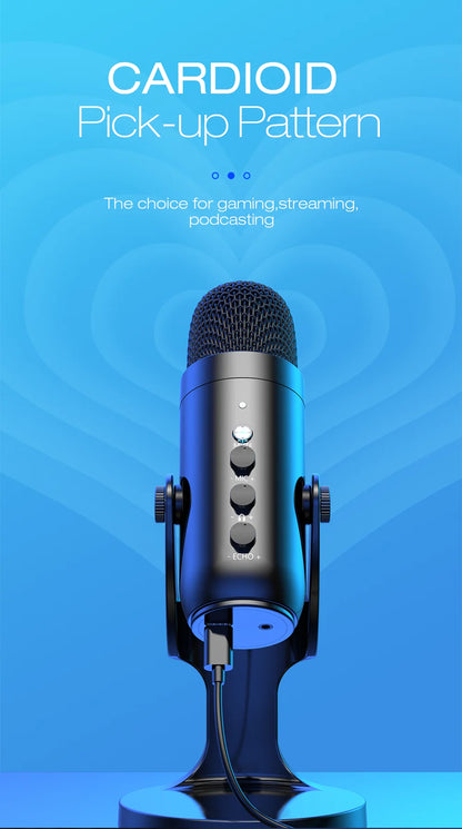 Haomuren USB Microphone for PC and Gaming Streaming - Smarsty