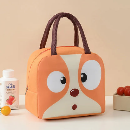 Cartoon Animals Kids Insulated Lunch Bag with Free Shipping - Smarsty