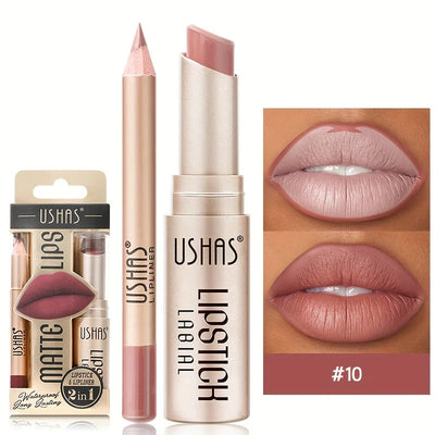 Ushas 12 Color Matte Lipstick Set Long Lasting Waterproof - Smarsty