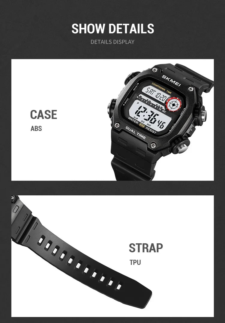 Skmei 2126 Waterproof Digital Sports Watch for Men - Smarsty