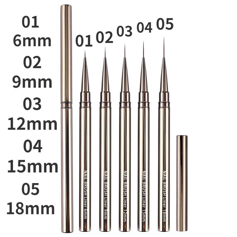 Professional Nail Art Liner Brushes for Precision Designs - Smarsty