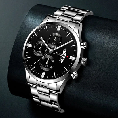 Luxury Stainless Steel Quartz Watch for Men - Smarsty