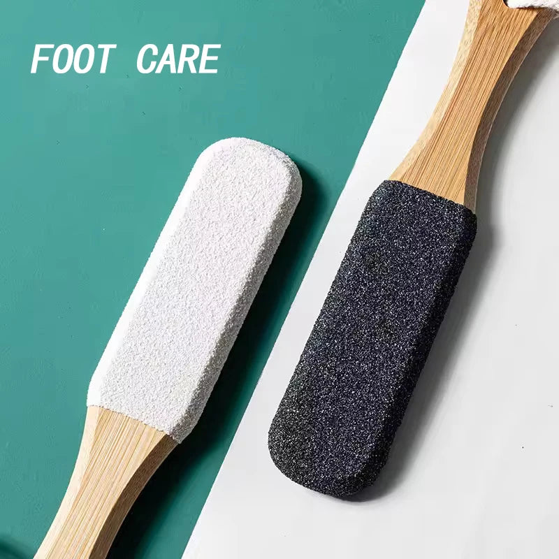 Natural Wooden Callus Remover Foot Scrubber for Smooth Feet - Smarsty