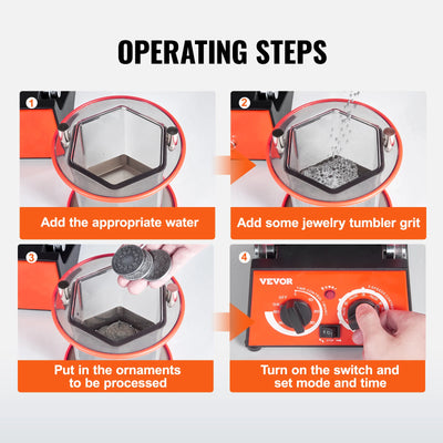 SucceBuy 3kg 5kg Rotary Tumbler Surface Polisher Jewelry Drum Polishing Machine Gem DIY Mini-Tumbler Finishing Tools - Smarsty
