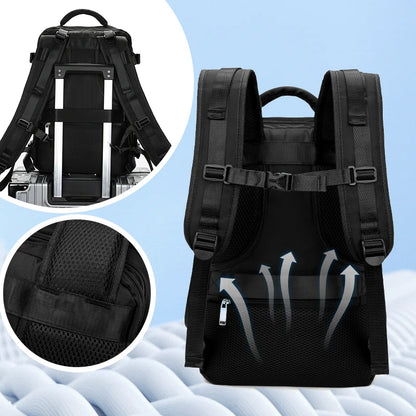 Travel Backpack Men's Short-distance Lightweight Travel Mountaineering Bag Large Capacity Computer School Bag Backpack for Men - Smarsty