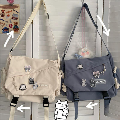 Nylon One Shoulder Crossbody Bag Large Capacity Travel - Smarsty