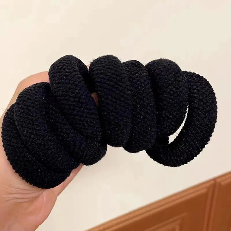 5/10 Mix Color High Elasticity Thickened Versatile Simple Scrunchies, Hair-Friendly (Random Color) Hair Ties Hair Rope - Smarsty