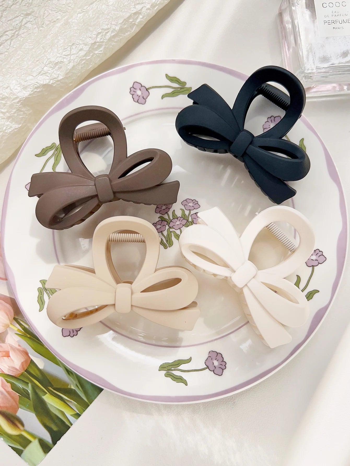 Hawaiian Flower Hair Claw Clips For Thin Hair Lightweight - Smarsty