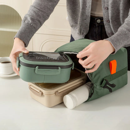Insulated Lunch Bag Large Capacity Bento Tote For Office - Smarsty