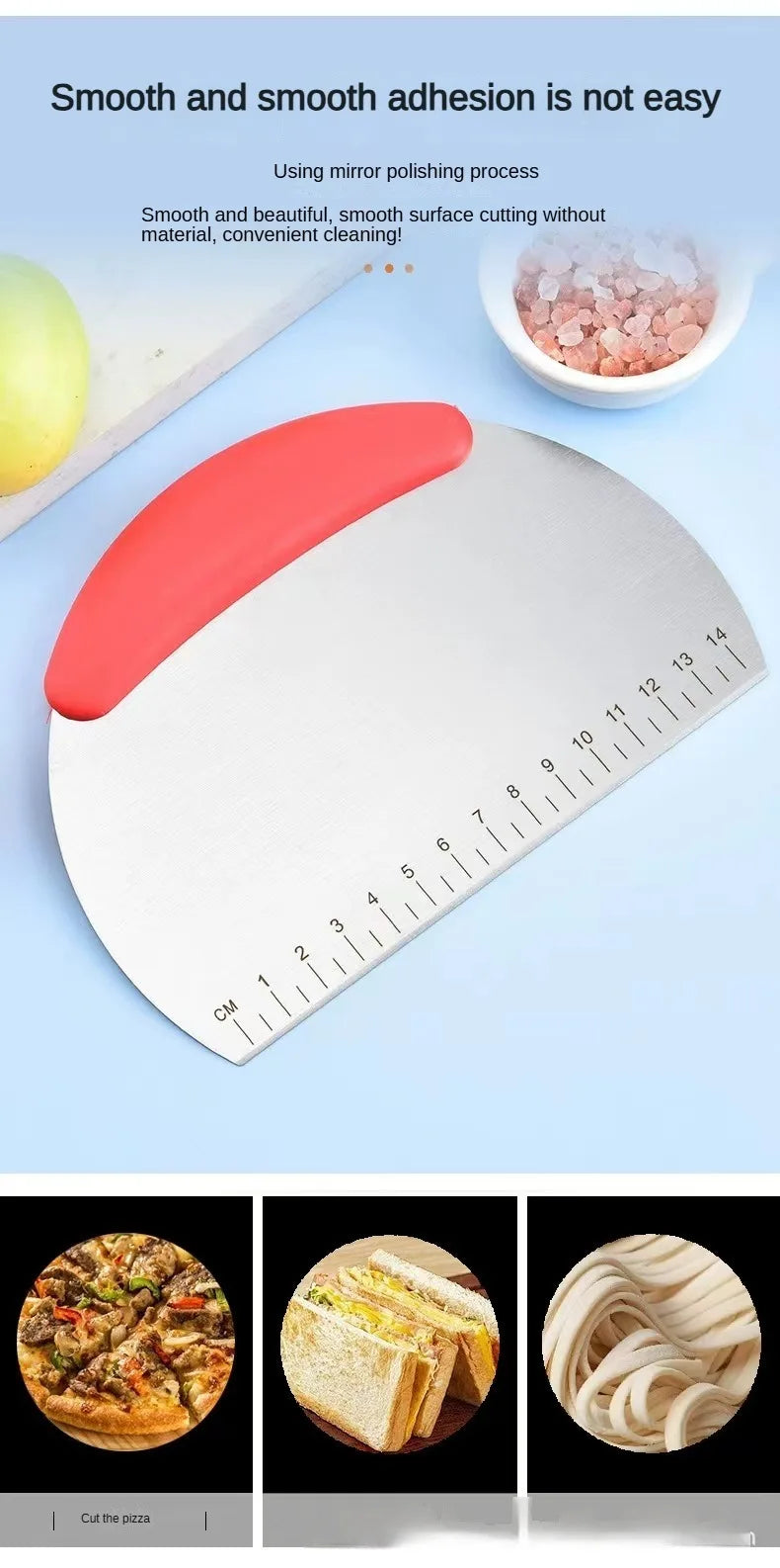 Stainless Steel Flour Cutter with Measurement Scale - Smarsty