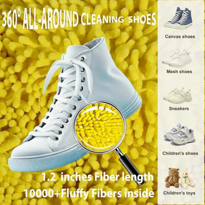 1/2/4PCS Shoe Washing Machine Bag with Liquid Shoe Brush Set Durable Laundry Shoe Bag and Soft Bristle Clean Brush for All Shoes - Smarsty