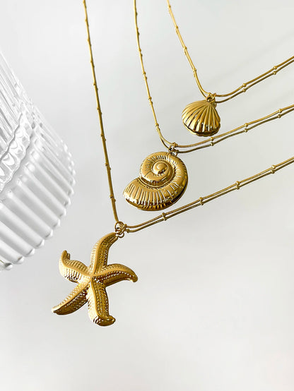 Minimalist Starfish Pendant Necklace for Beach Parties - Smarsty