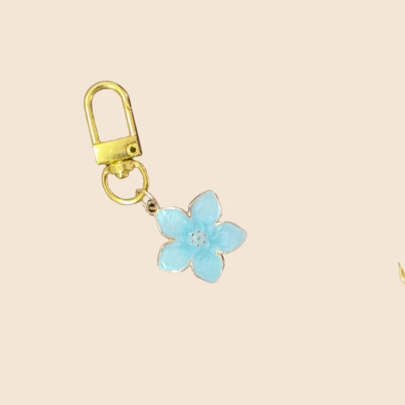 White Pear Blossom Keychain Cute Accessories Keychain Couple Matching  Keyrings Pendant Wholesale Items For Boutique