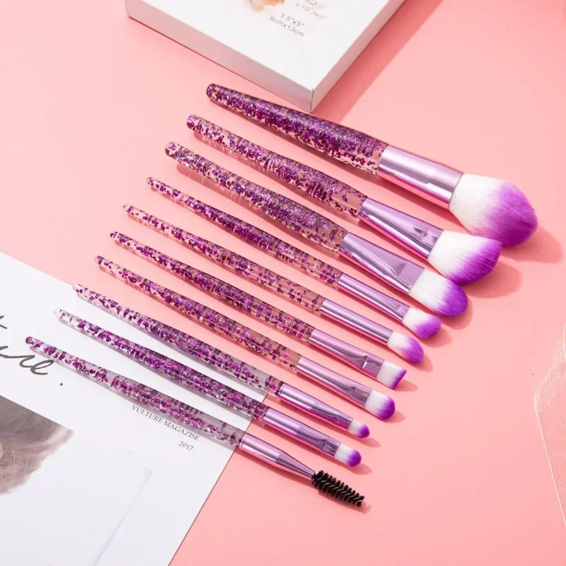 10PCS Professional Makeup Brush Set for Flawless Application - Smarsty