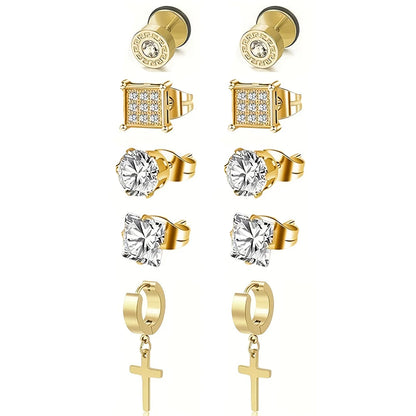 Stainless Steel Cross Dangle Earrings Durable Hypoallergenic - Smarsty