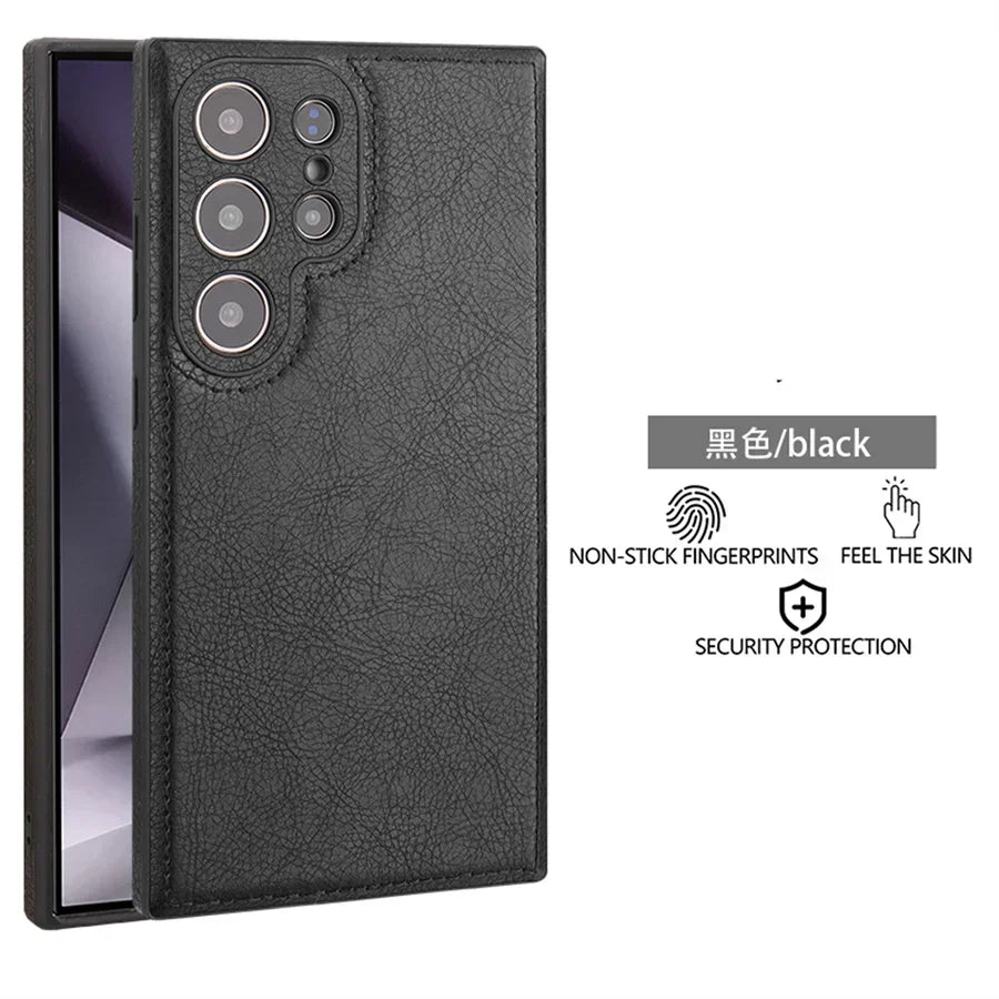 Premium PU Leather Shockproof Phone Case With Slim Bumper - Smarsty