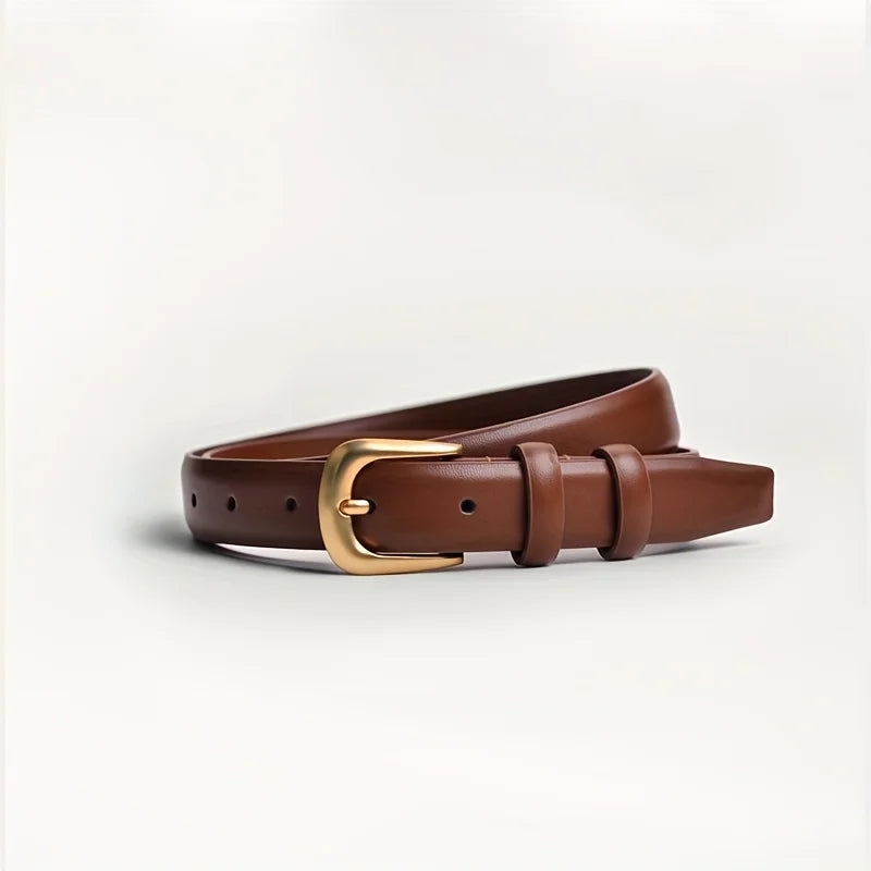 Ladies PU Leather Casual Black Belt for Daily Wear - Smarsty