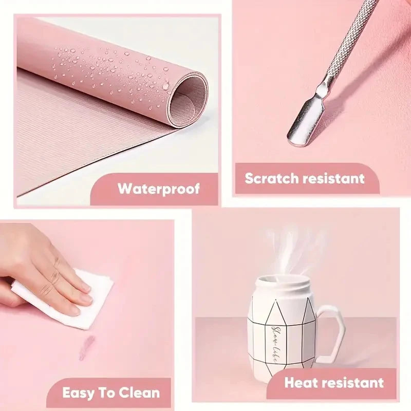 Soft Waterproof Nail Art Table Mat with Easy-Clean Design - Smarsty