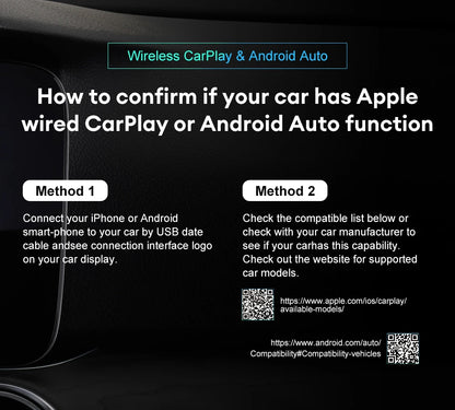 Wireless CarPlay Android Auto 2in1 Adapter Fast Connect - Smarsty