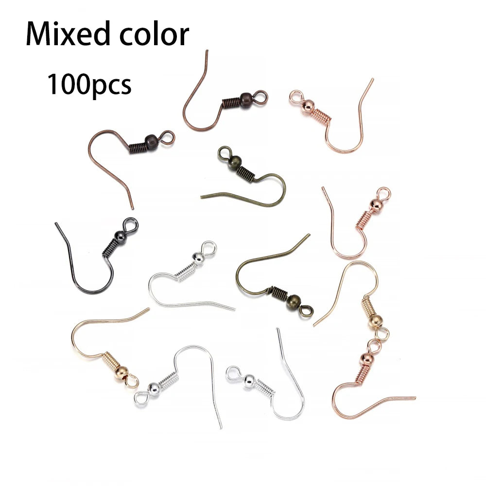 300Pc Hypoallergenic Earring Hooks Mix Color DIY Kit - Smarsty
