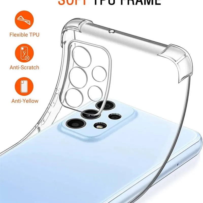 Air Bag Clear Case for Galaxy A Series Dustproof Slim - Smarsty
