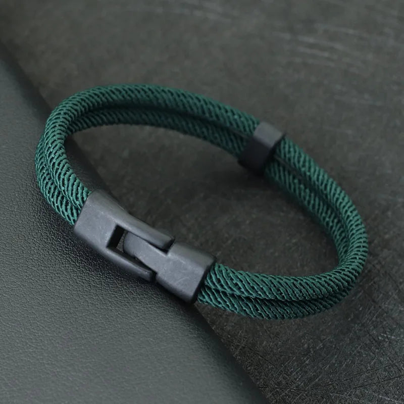 Men's Double Layer Thread Bracelet for Stylish Layering - Smarsty