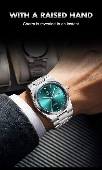 Luxury Waterproof Quartz Men's Watch with Luminous Features - Smarsty