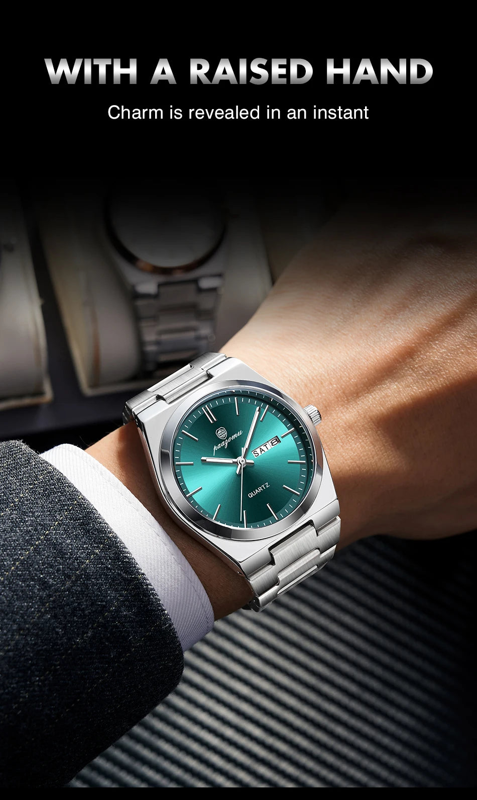 Luxury Waterproof Quartz Men's Watch with Luminous Features - Smarsty