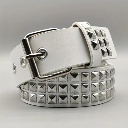 Unisex Punk Pyramid Rivet Belt Stylish Metal Hardware - Smarsty