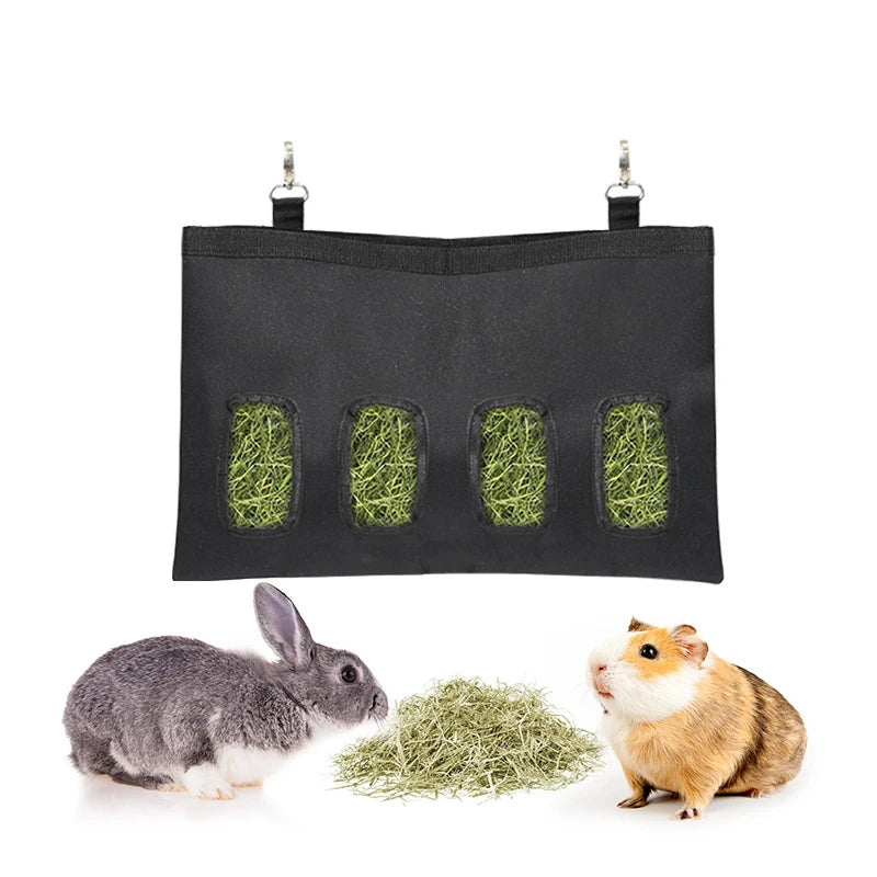 Durable Hanging Rabbit Hay Bag Feeder Container - Smarsty