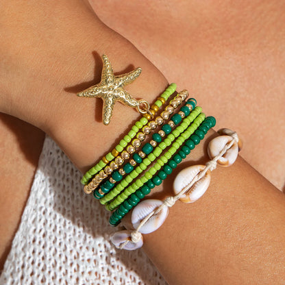 Bohemian Shell Beaded Bracelet Set for Women - Smarsty