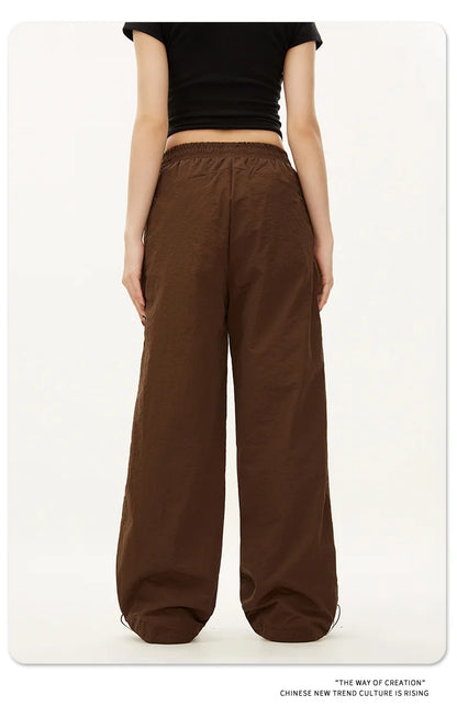Women Casual Joggers Pants Fashion Streetwear Oversized Sports Wide Leg Pants Hip Hop Y2k Sweatpants High Waist Baggy Trousers - Smarsty