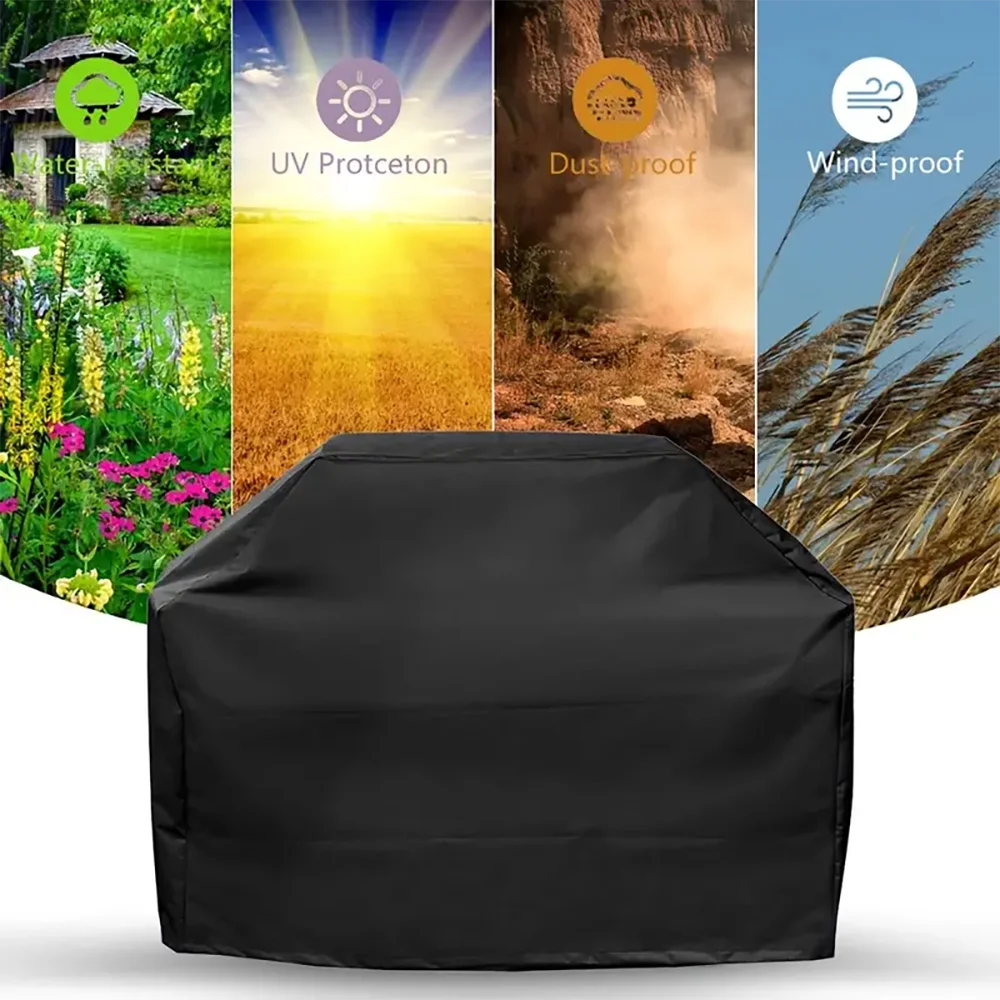 Heavy Duty Waterproof BBQ Grill Cover for Outdoor Protection - Smarsty