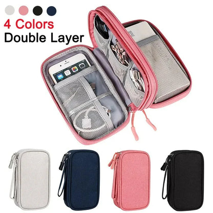 Portable Travel Cable Organizer Bag With Multi Layer - Smarsty