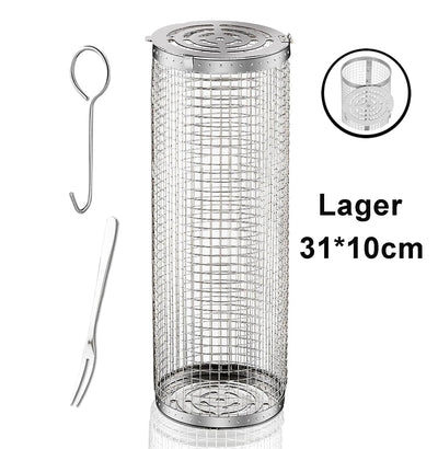 Stainless Steel BBQ Basket for Easy Grilling - Smarsty