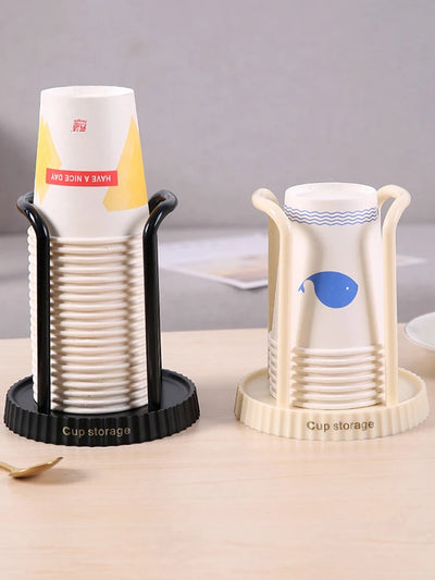 Household Disposable Paper Cup Holder, Desktop Paper Cup Storage Rack, Suitable For Living Room, Dining Room And Other Cup Taker by Smarsty