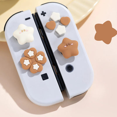 Cute Star Love Silicone Joy-Con Thumb Grip Caps - Smarsty