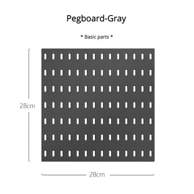 New DIY Pegboard Accessories Hanging Shelf Storage Hooks Wall Organizer No Punching Crafts Organization For Garage Kitchen Room by Smarsty